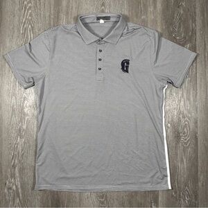 G/Fore Polo Shirt Mens Navy/White Striped Golf Performance XL